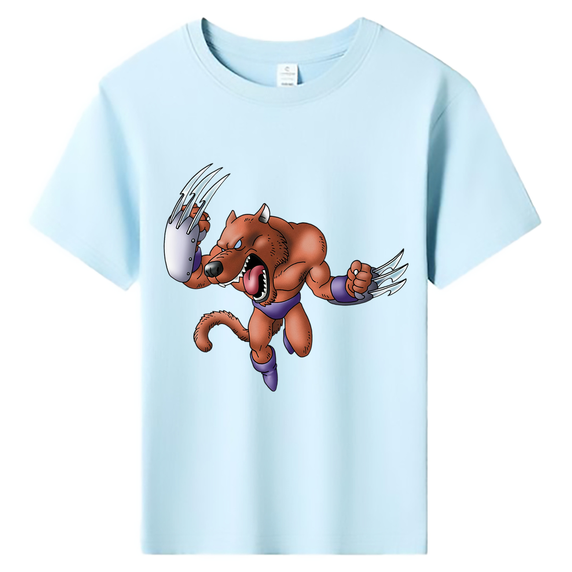 （画像用） ドラゴンクエスト Doragon Kuesuto Dragon Quest 綿100％キッズTシャツ（フロントプリント）